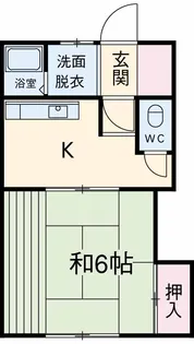 メゾンぶらんしゅA棟【13号室】の間取り