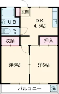 コーポクリハラ【2階】の間取り
