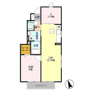 ローズコート・H C棟【1階】の間取り