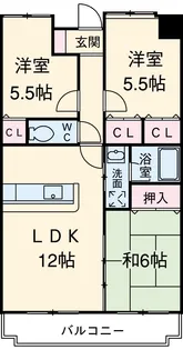 ドリームタウン三和A【1階】の間取り