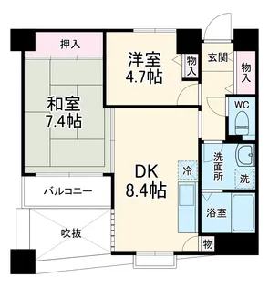 モンテ・エスパーニャ【4階】の間取り