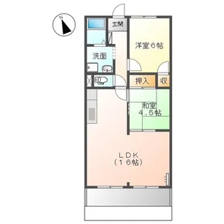 エクセルハイム【1階】の間取り