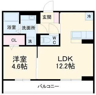 ソレイユ B【302号室】の間取り