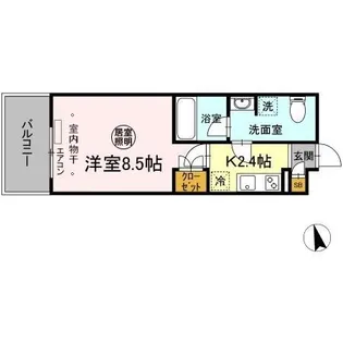 メゾンボヌール【5階】の間取り