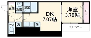 メラース【3階】の間取り