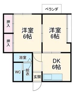 ERハイツ野比【201号室】の間取り