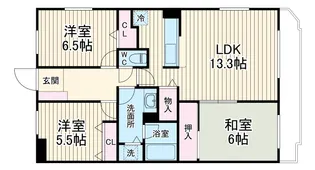 ロイヤルヒルズ高砂【4階】の間取り