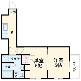 サンライズコースト【2階】の間取り