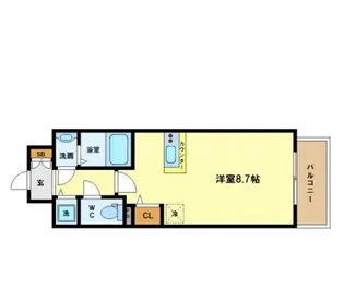 アドバンス西梅田2【4階】の間取り