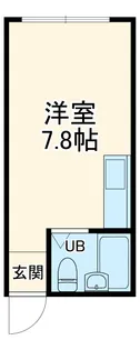 プティット日野【202号室】の間取り