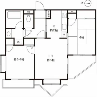 ナイスアーバン日吉【3階】の間取り