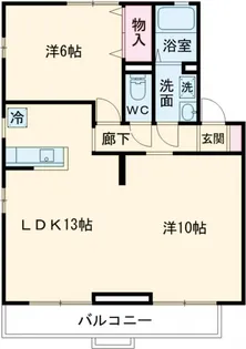 アルカディアH【2階】の間取り