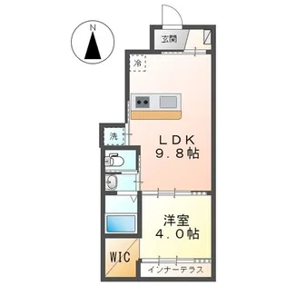 SUN RHYTHM(サンリズム) 【101号室】の間取り