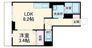 スマートグラン浦和岸町【3階】の間取り