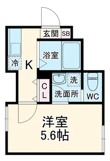 プライムシティ天台【1階】の間取り