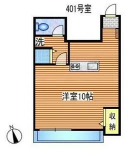 ガーデン花小金井【401号室】の間取り