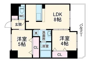 アーデンタワー本町イースト【4階】の間取り