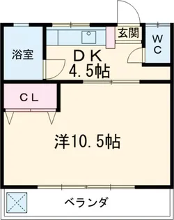コーポルピナス【1階】の間取り