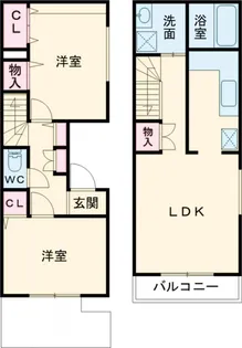 サンヴィータ【1階】の間取り