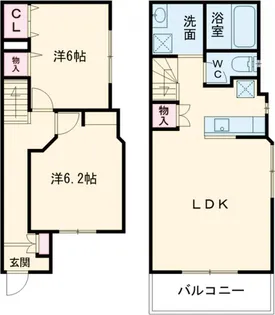 サンヴィータ【1階】の間取り