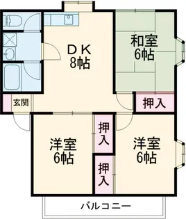 エスポワール壱番館【2階】の間取り