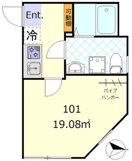 フェリス浮間舟渡【1階】の間取り
