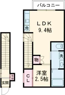 エムズヴィラ【2階】の間取り