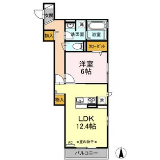 グランヴェルト【2階】の間取り