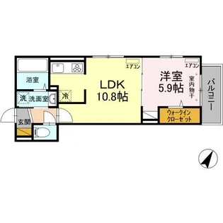 NK香取【101号室】の間取り