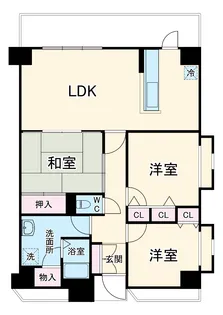 ウイング旭ヶ丘【3階】の間取り