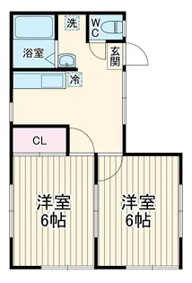 レジデンス所沢【101号室】の間取り