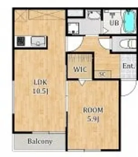 FUJISTA東所沢Ⅱ【1階】の間取り
