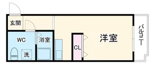 エルフ豊中【3階】の間取り