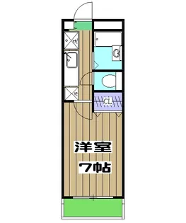 HALプレイス【206号室】の間取り