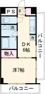 メイプル立川【3階】の間取り
