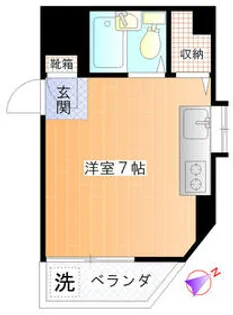 アレーゼK【201号室】の間取り