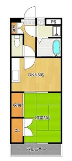 アンソレイエマンション【3階】の間取り