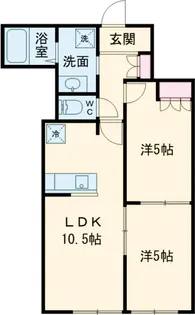 シエル クレール【1階】の間取り