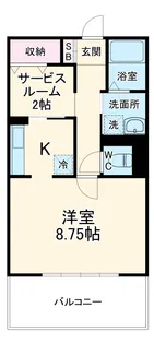 パレットサンク公津の杜B棟【203号室】の間取り