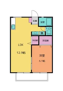 Dream Forest 薮田 B棟【1階】の間取り