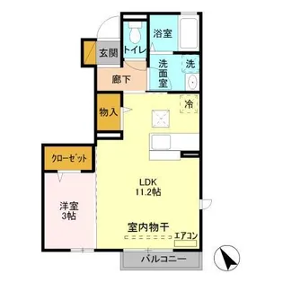 Arietta【1階】の間取り