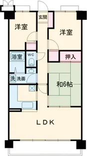 コート和泉府中カリヨン1番館【713号室】の間取り