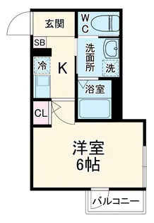 エスパシオ本町【1階】の間取り