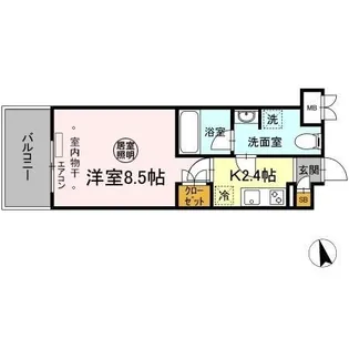 メゾンボヌール【6階】の間取り