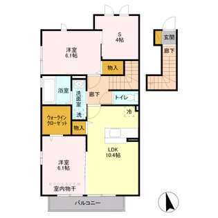 ベルトーネ【2階】の間取り