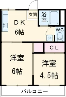 コーポかとれあ【1階】の間取り