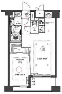 ノルデンハイム江坂【10階】の間取り
