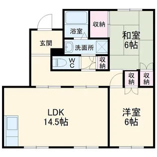 杉山パレス【1階】の間取り