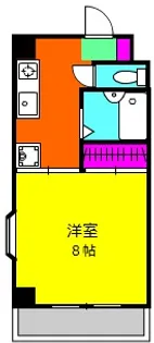 第六日東ハイツ【2階】の間取り