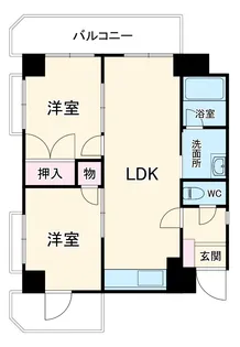 スカイハイツ上溝【5階】の間取り